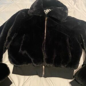 GBG Los Angeles Black Teddy Jacket